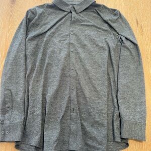 True classics Men's Dark Gray Casual Button Down Shirt